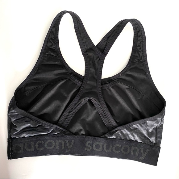 Saucony Grey Black Two Tone Sports Bra - Picture 11 of 11